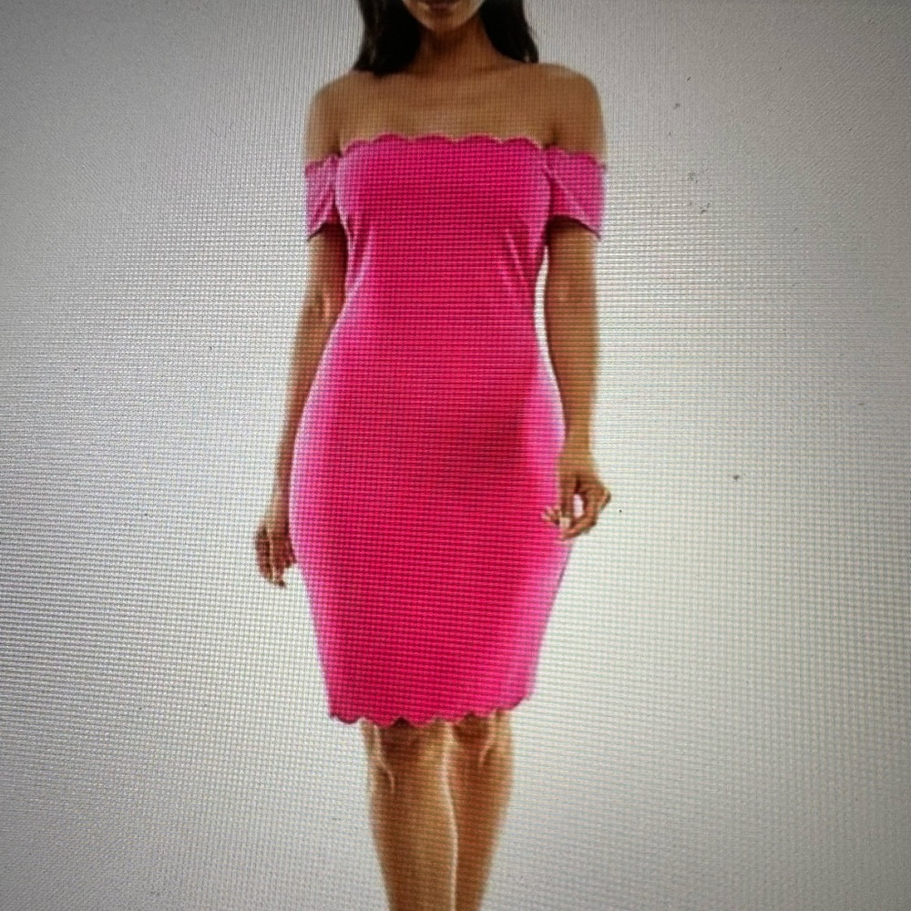 Premier Amour Off The Shoulder Short Sleeve Sheath Dress Size 6